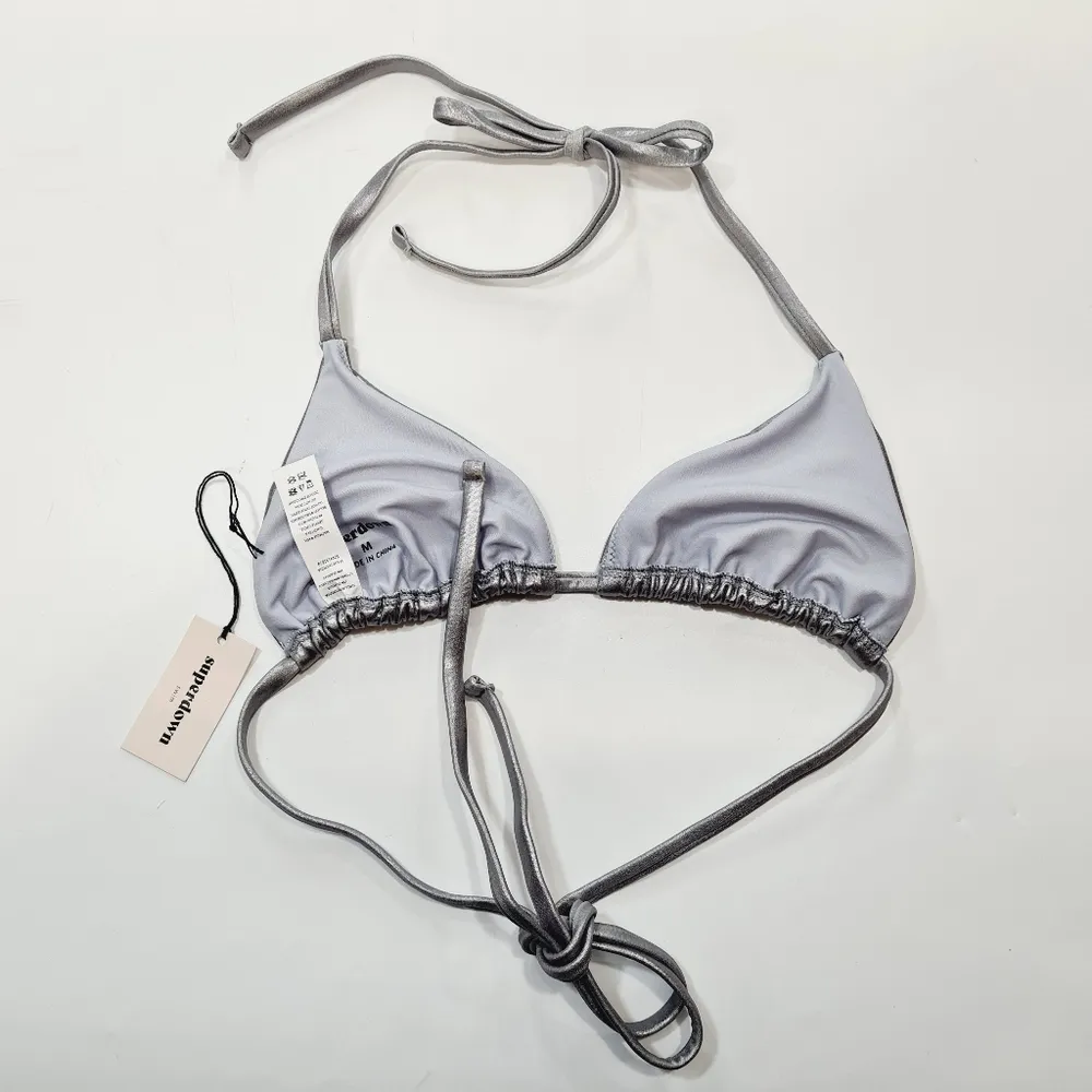 superdown  Danae Bikini Top in Silver - Image 6