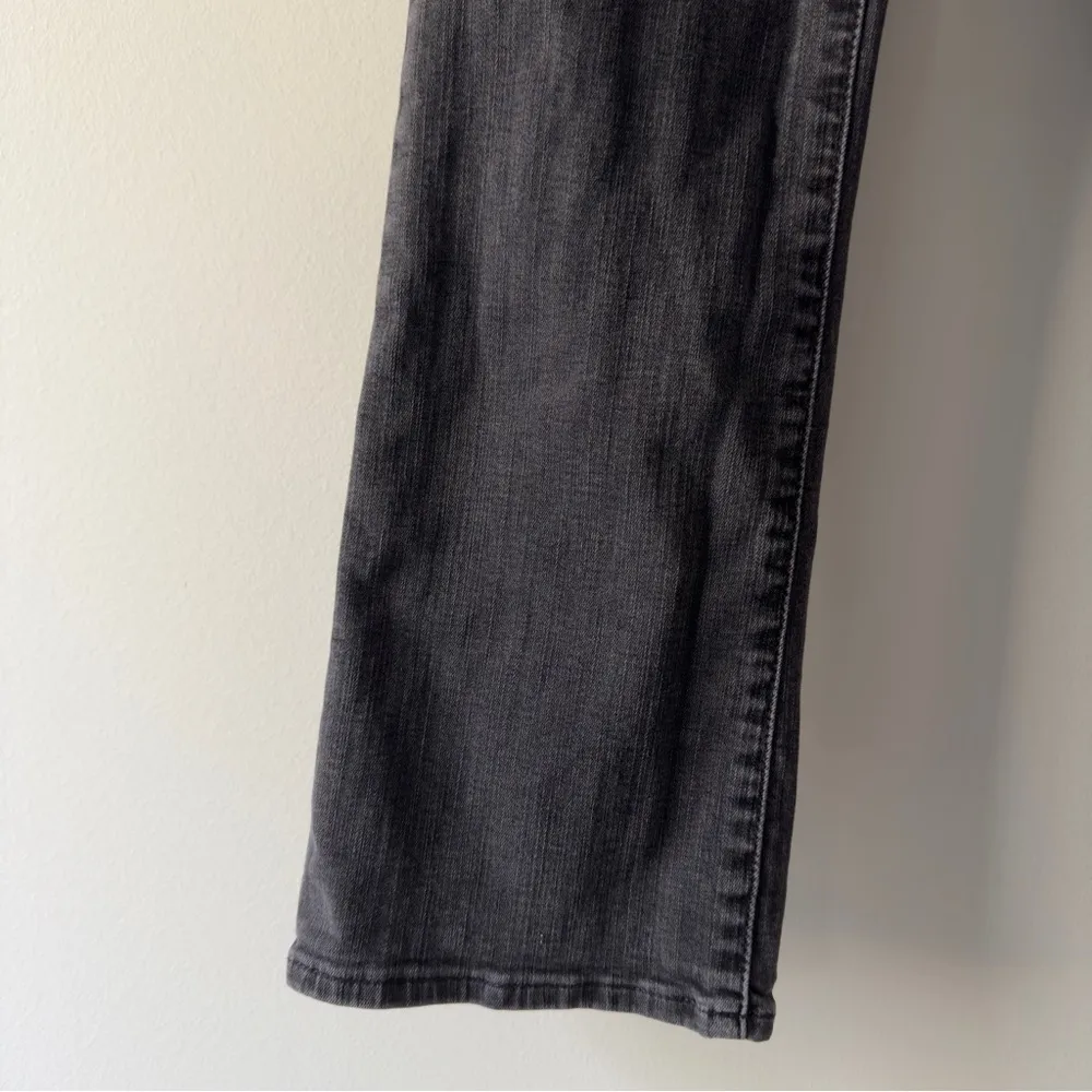 Madewell Cali Demi-Boot Jeans gray button fly stretch pockets cotton blend logo - Image 6