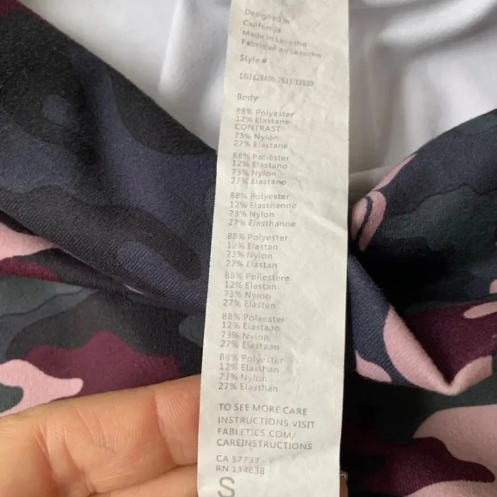 Fabletics Boost PowerHold High Waisted Camo Stretch Legging Yoga Pilates, Size S - Image 5