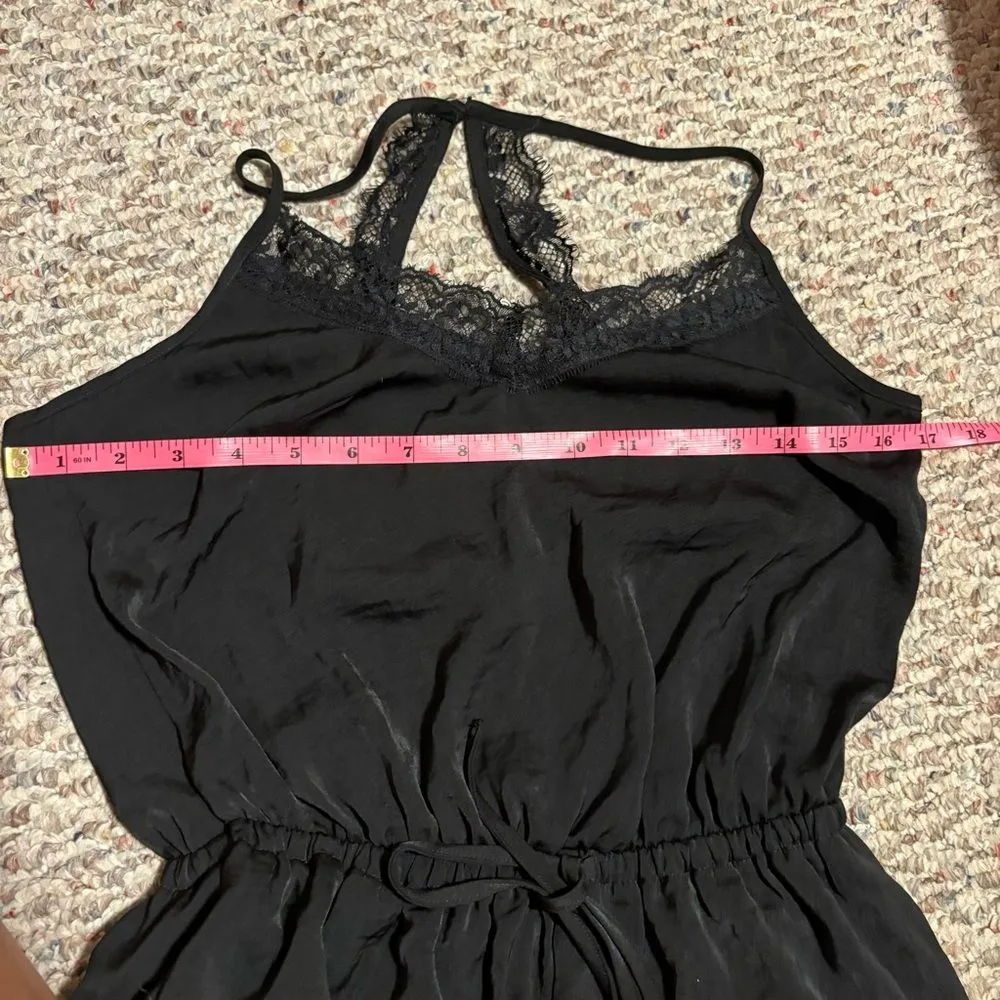 Hollister Black Lace Romper Shorts- Size Medium - Image 11