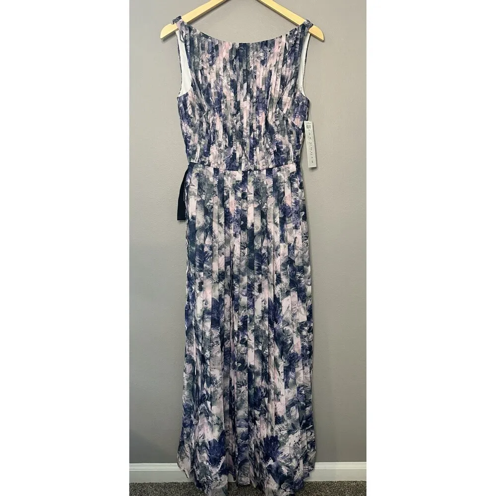 Kay Unger New York Womens Luisa Floral Long Summer Maxi Dress Gown Sz 2 - Image 2