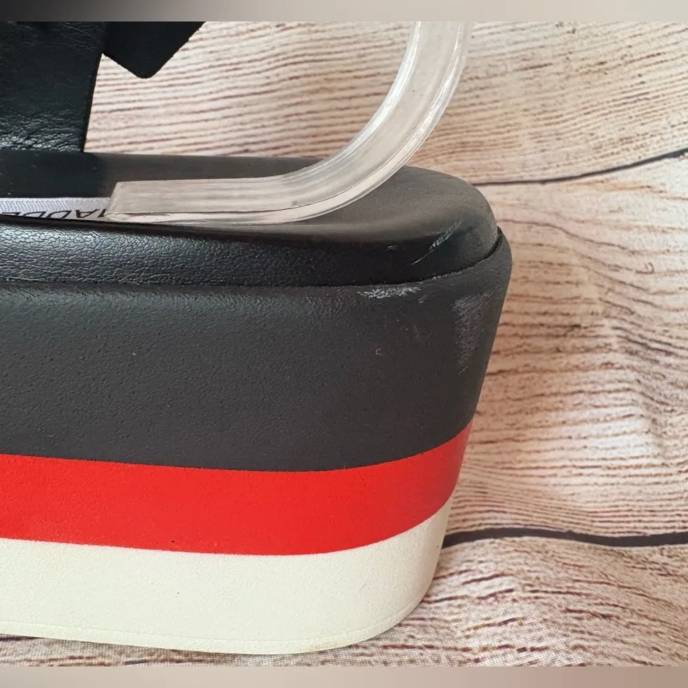 Steve Madden Y2K Women’s Sz 11 Leather Platform Sandals - Image 4