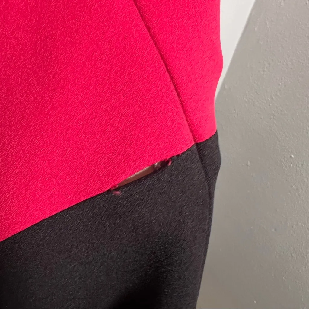 Calvin Klein Sleeveless Dress Tan Pink Black Colorblock 14 - Image 9