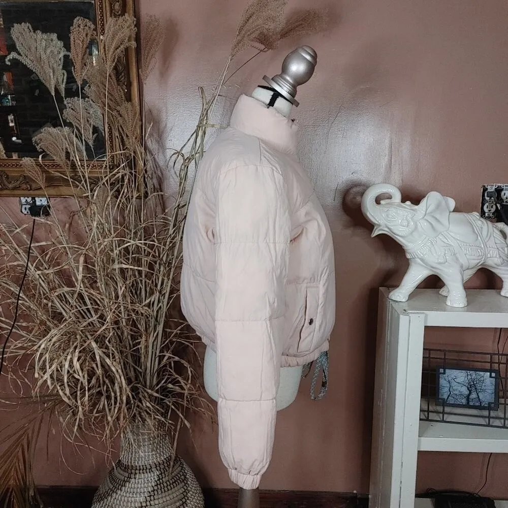 American Eagle Outfitters AEO AE Size Medium M Puffer Cropped Coat Reversible - Image 15