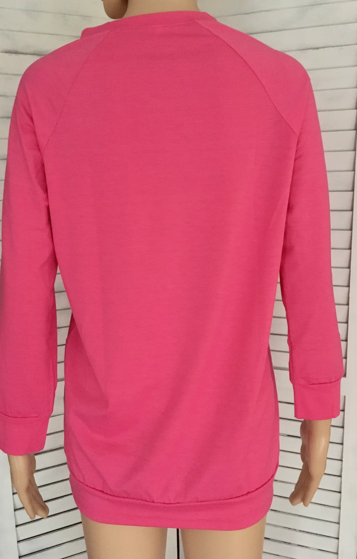 Pink Long Sleeve Shirt, XL - Image 3
