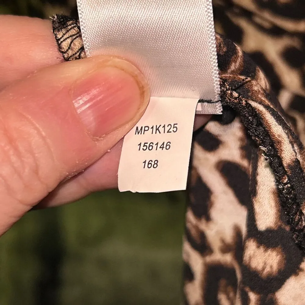 Melissa Page Cheetah Print Midi Dress Medium - Image 4