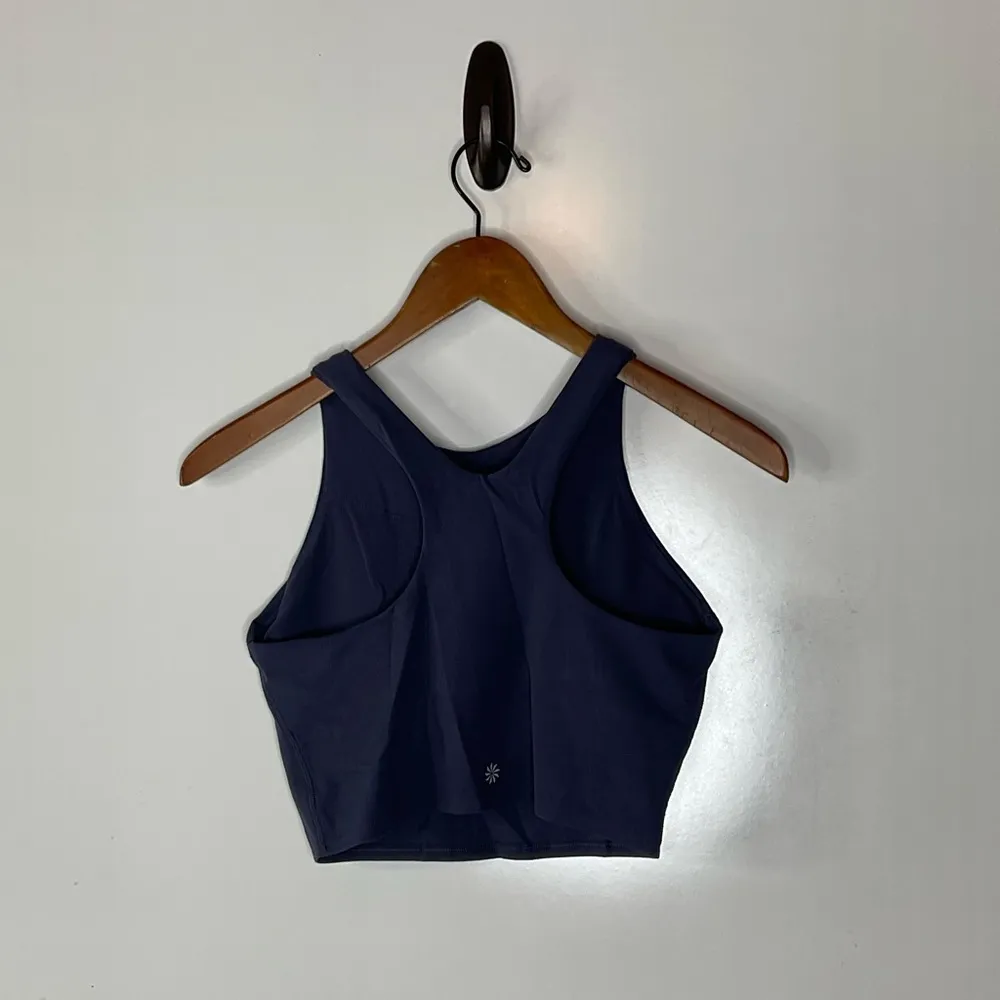 Athleta Conscious Crop Bra in Navy Size Small - Image 6