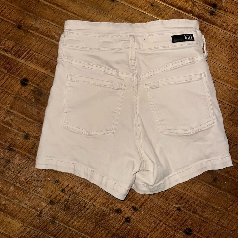 Kut from the Kloth double waistband Jane high rise wedgie shorts - Image 5