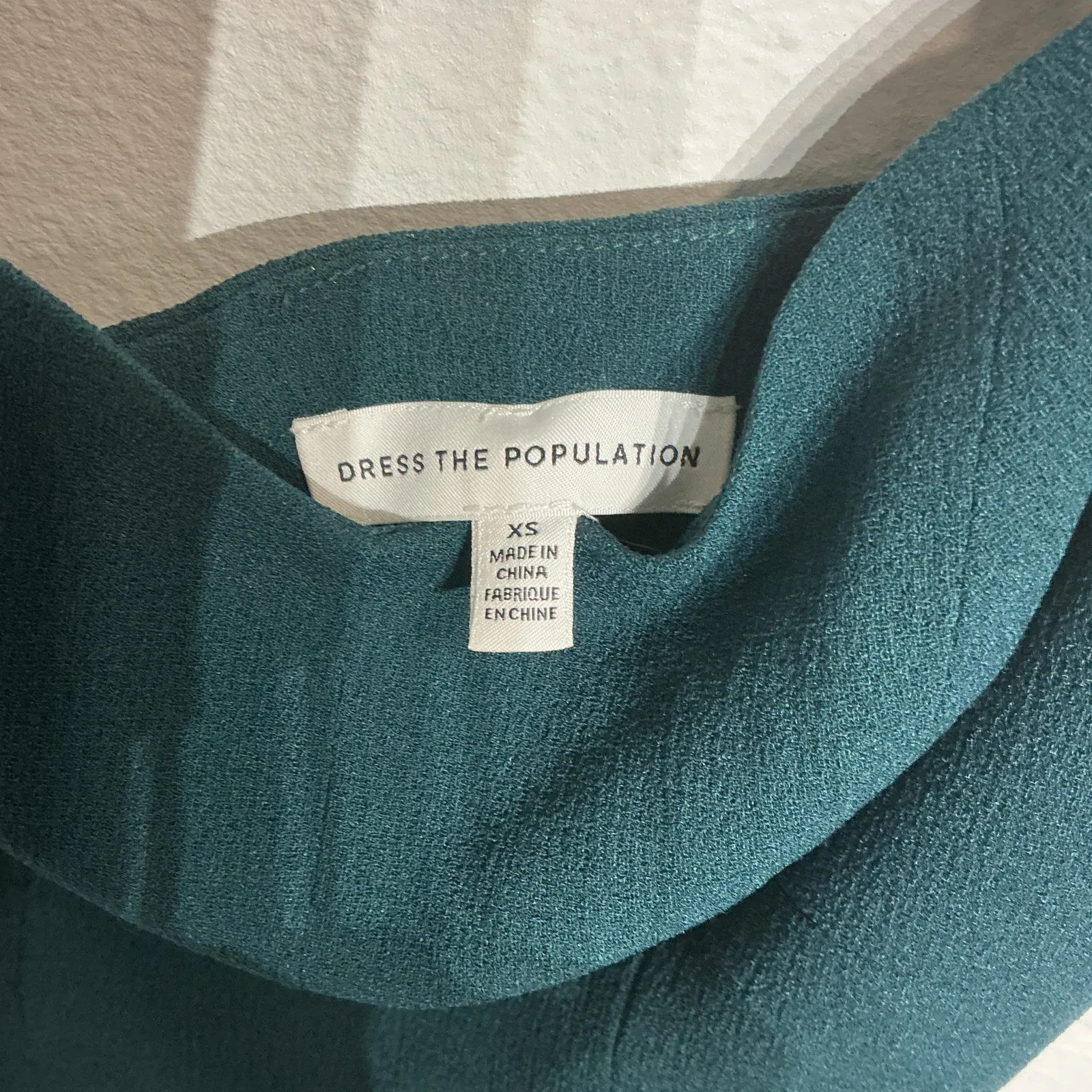 Dress The Population Pine Green Sweetheart Midi Dress Sz XS - Image 5