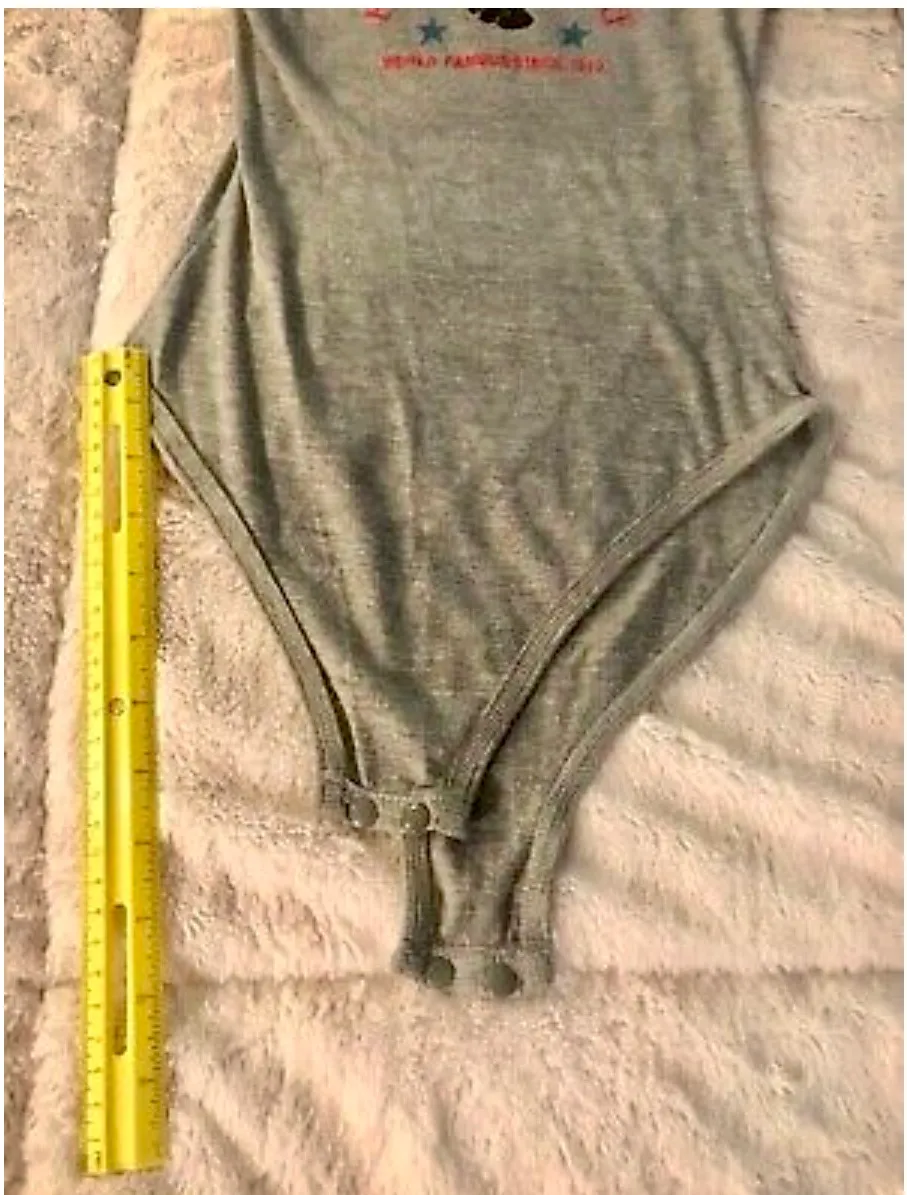 Felix the Cat Bodysuit Small Juniors Grey - Image 4