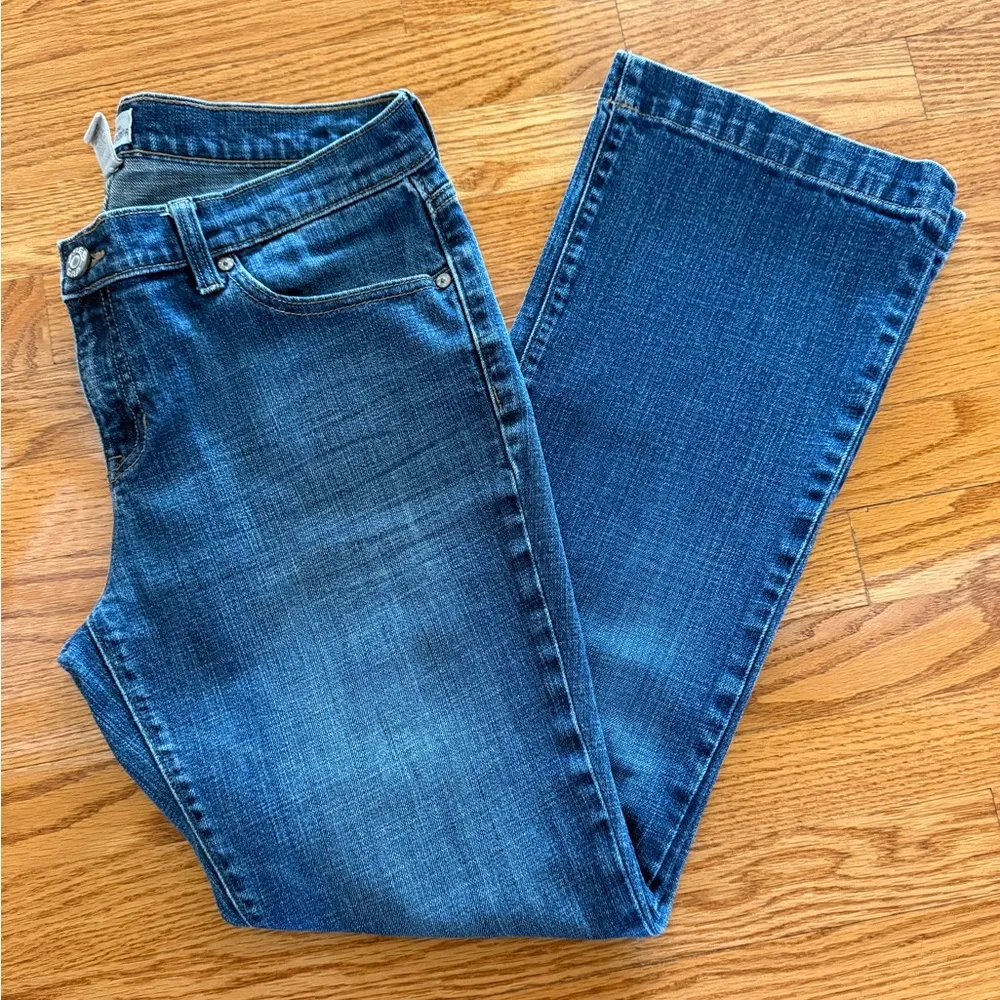 GAP 1969 Women’s Vintage Long & Lean Wide Leg Denim Jeans in Medium Blue 30R - Image 5