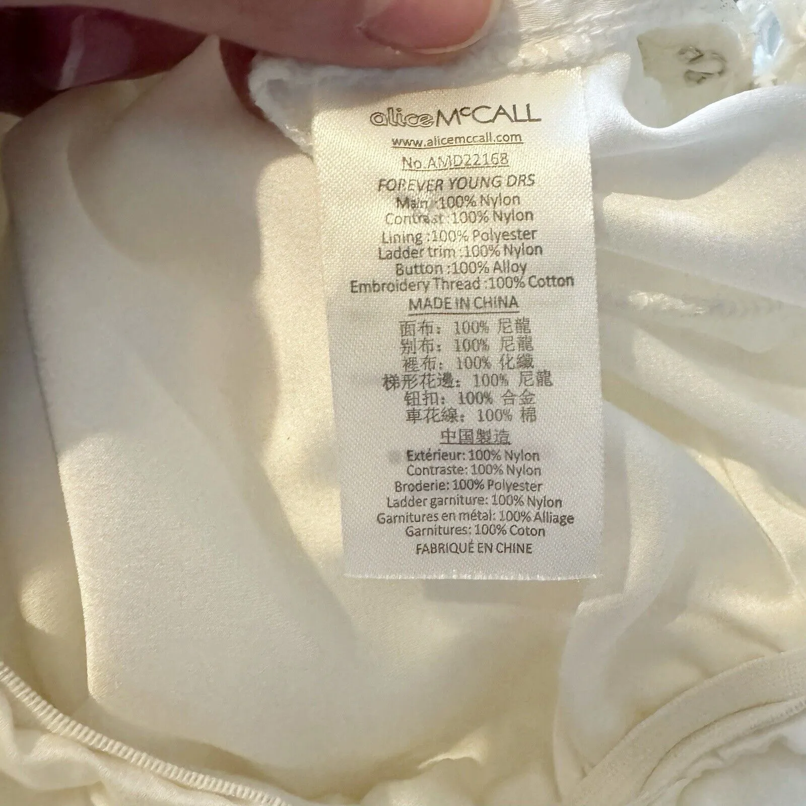 Alice McCall Forever Young White Lace Illusion Ruffle Mini Dress US 2 Bridal - Image 11