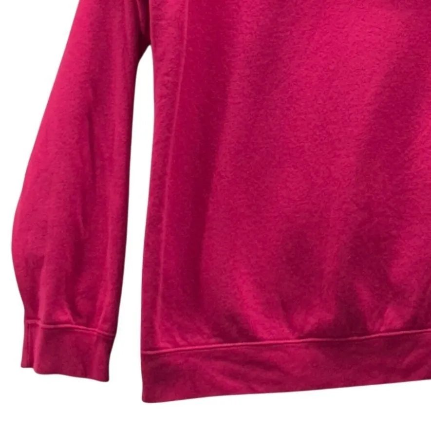 Nike Fleece Lined Hoodie Pink XXL - Image 6