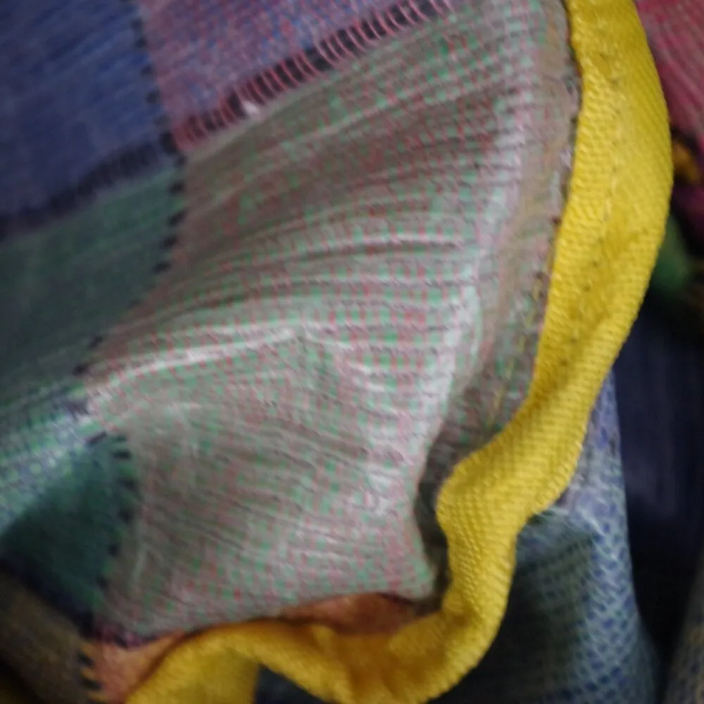 Aruba Colorblock Zip Top Cloth Tote Bag Blue - Image 4