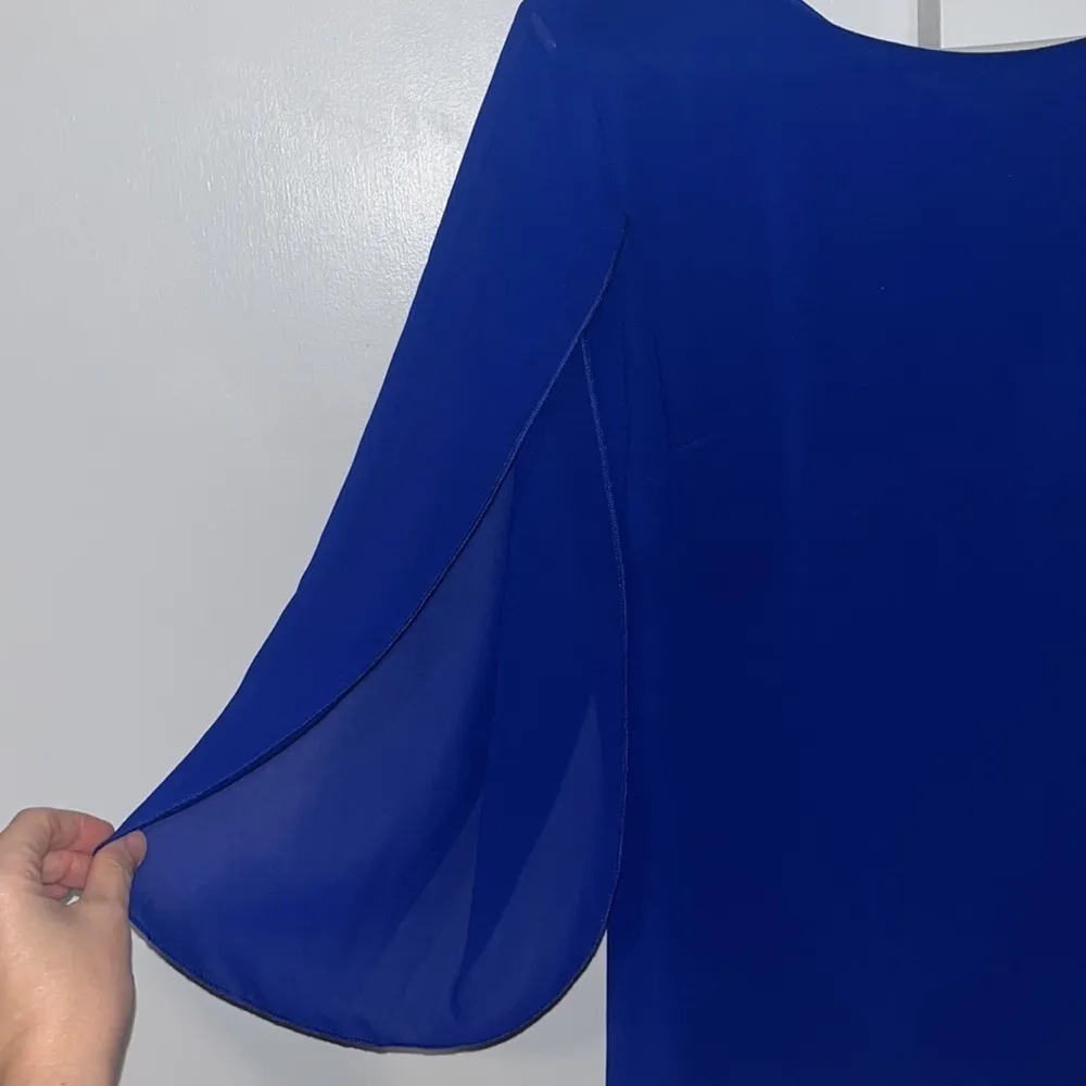 GRACE KARIN Loose Chiffon Cocktail Dress Slit Sleeve Blue Women’s S Small - Image 5