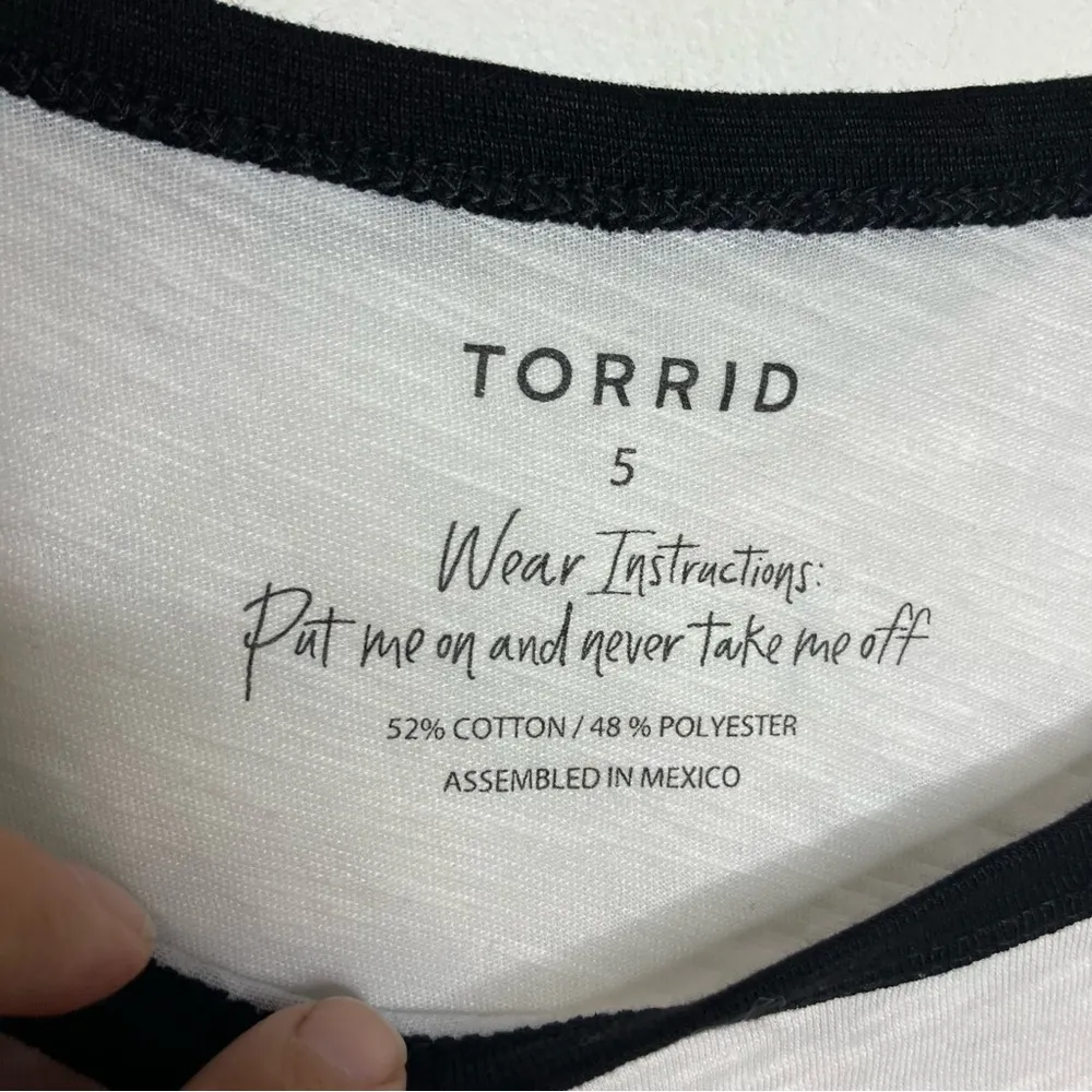 Torrid Girl Power ringer tee graphic t-shirt‎ women’s size 5X new without tags - Image 5