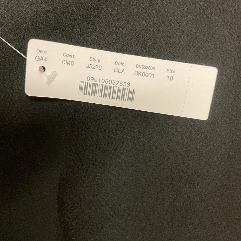 J. CREW 365 Side‎ Sash Sheath Dress V-Neck Sleeveless Crepe Black Size 10 NEW - Image 16