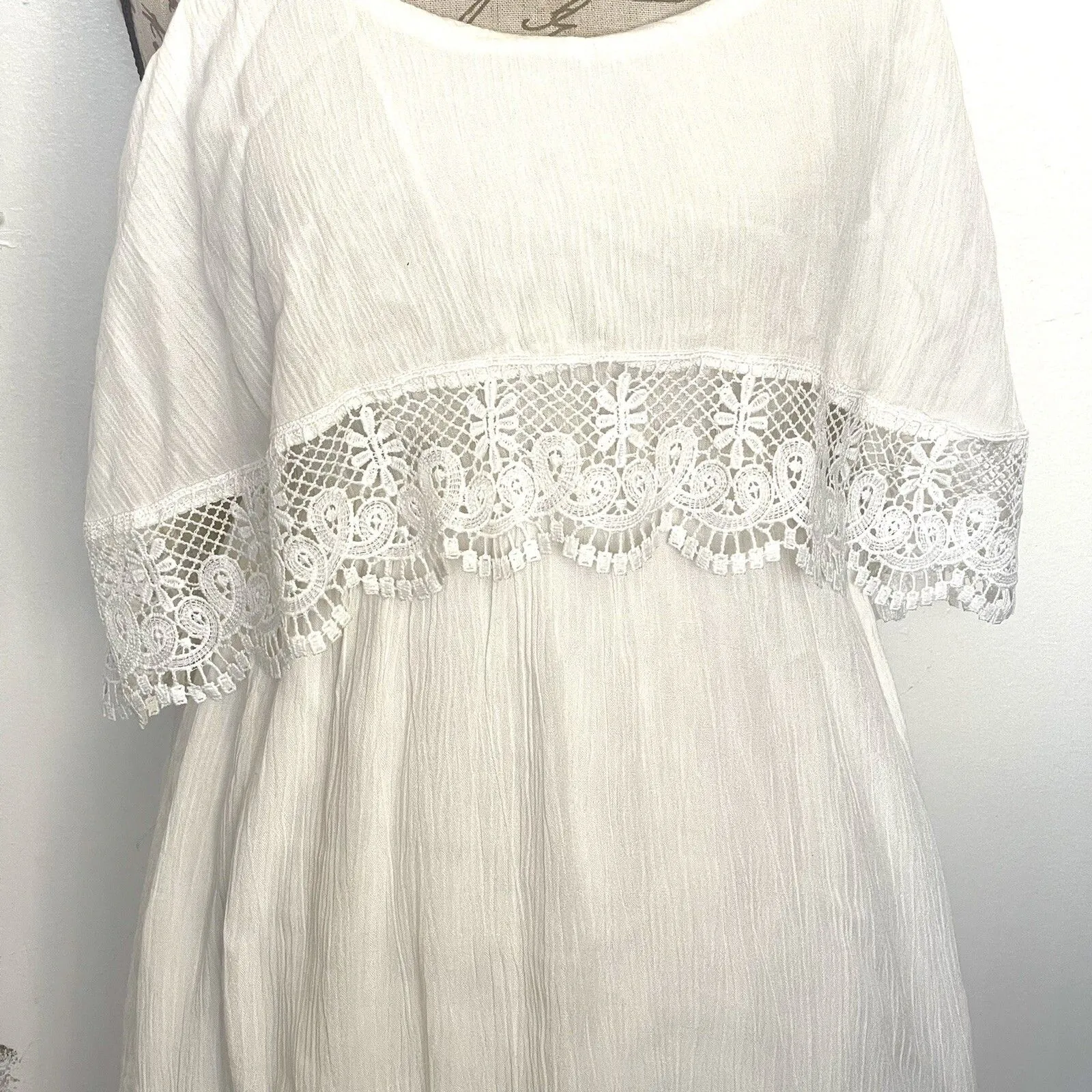 RUE21 Dress Medium Boho Bohemian Coastal Cowgirl Cottagecore Festival Y2K Beach - Image 8