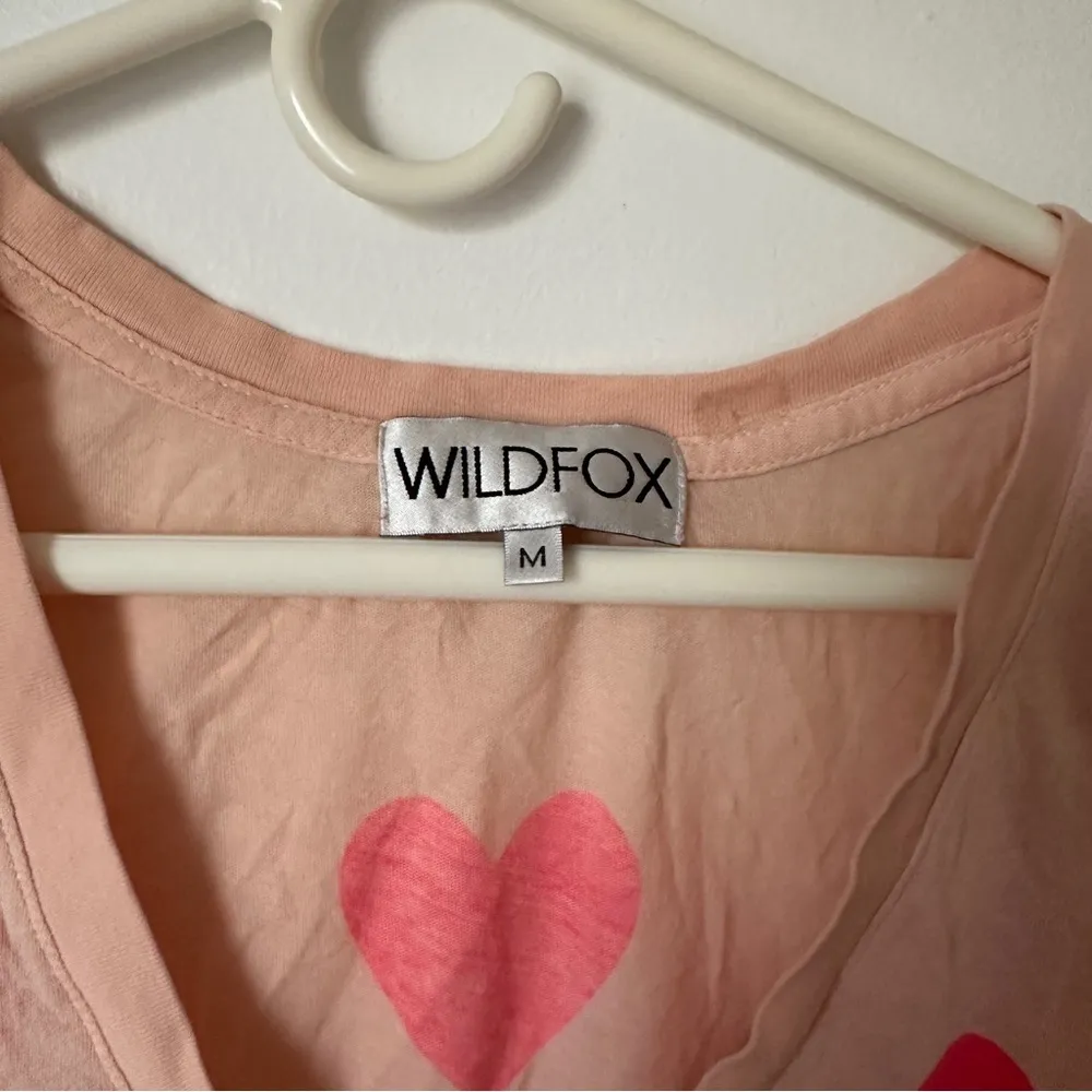 wild fox couture short sleeve heart print shirt Pink Size M - Image 3