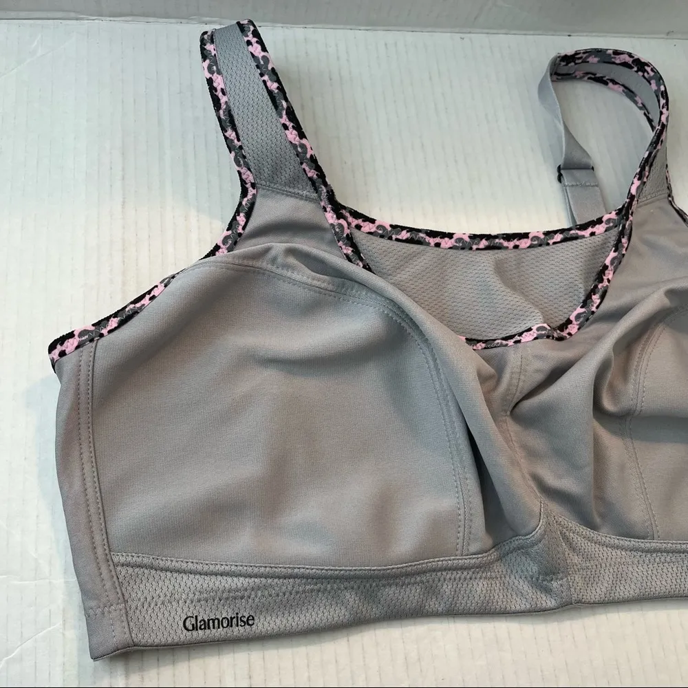 Glamorise Sports Bra Silver No - Image 6