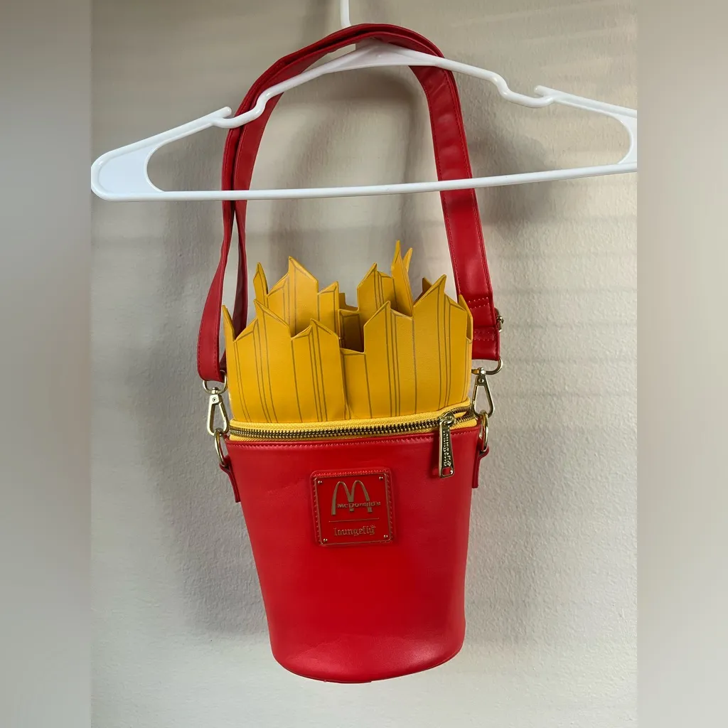 Loungefly McDonald’s Fries Figure Crossbody Bag - Image 2