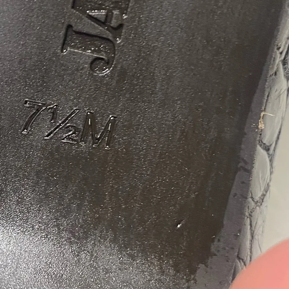 Jack Rogers Marlo Brown Leather Gold Hardware Heel Size 7 1/2M - Image 8