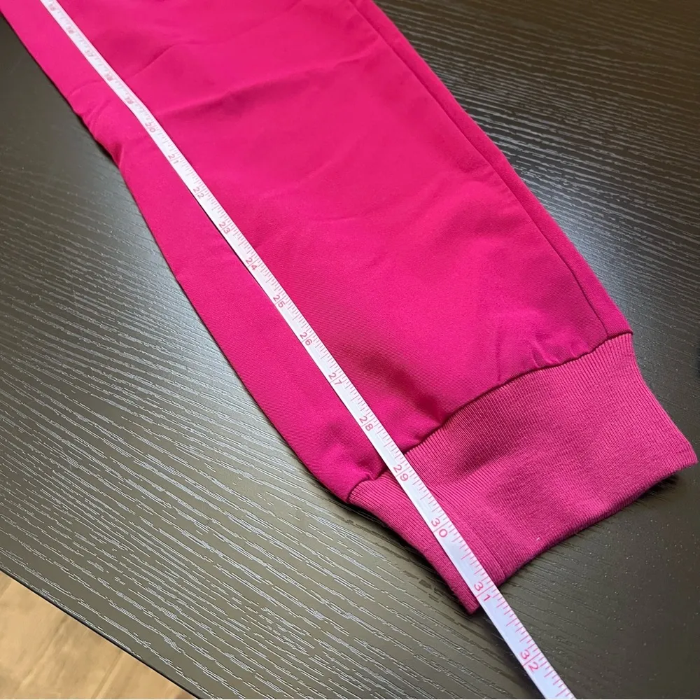 Figs Women’s Dark Magenta Zamora 2.0 Jogger Small Tall Pink - Image 8