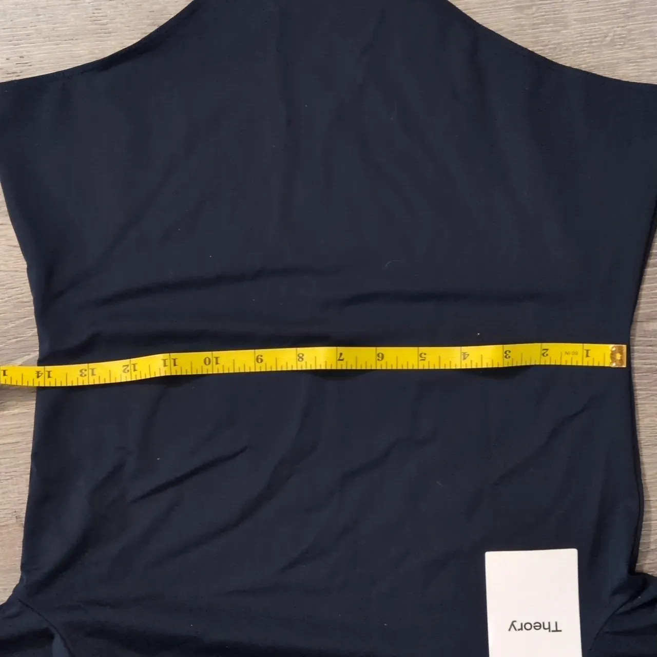 Theory Nocturne Navy Motion Jersey Turtleneck Bodysuit Size Medium - Image 9