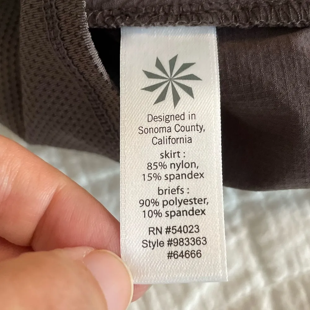 ATHLETA Jenner Side Zip Skirt Skort Hiking Outdoor Activewear in Brown Size 4 - Image 9