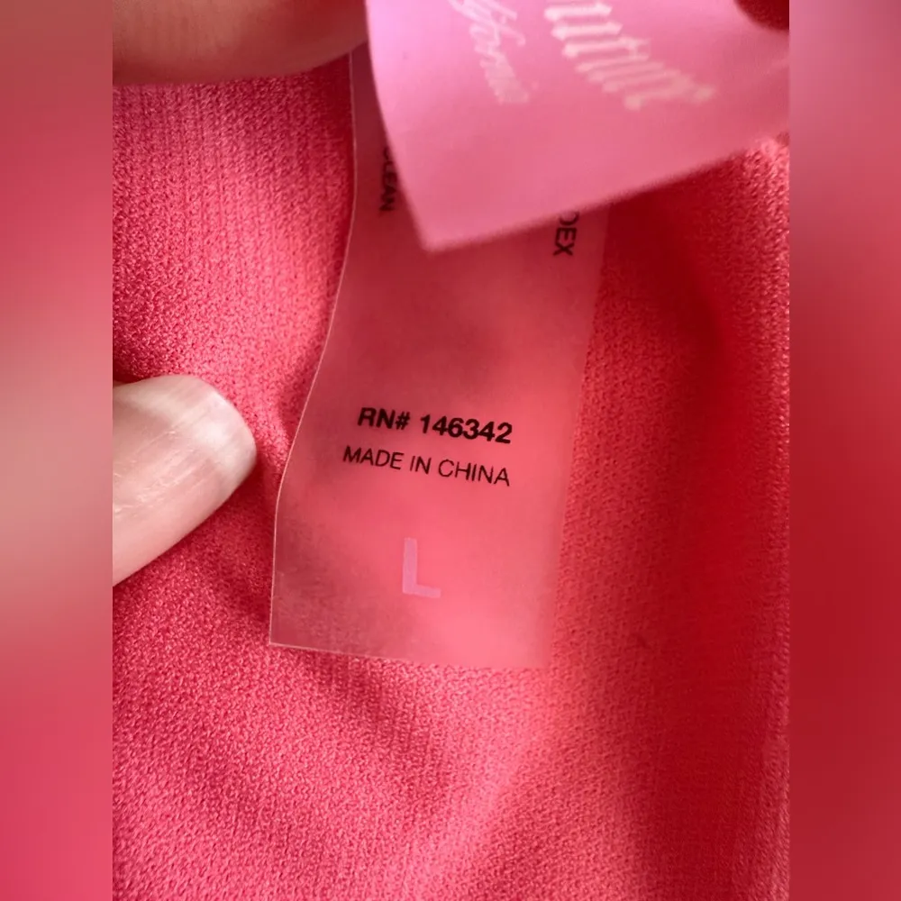 Juicy Couture Orange One Piece Swimsuit - Size L Tie Zipper Comfy Beach Summer - Image 3