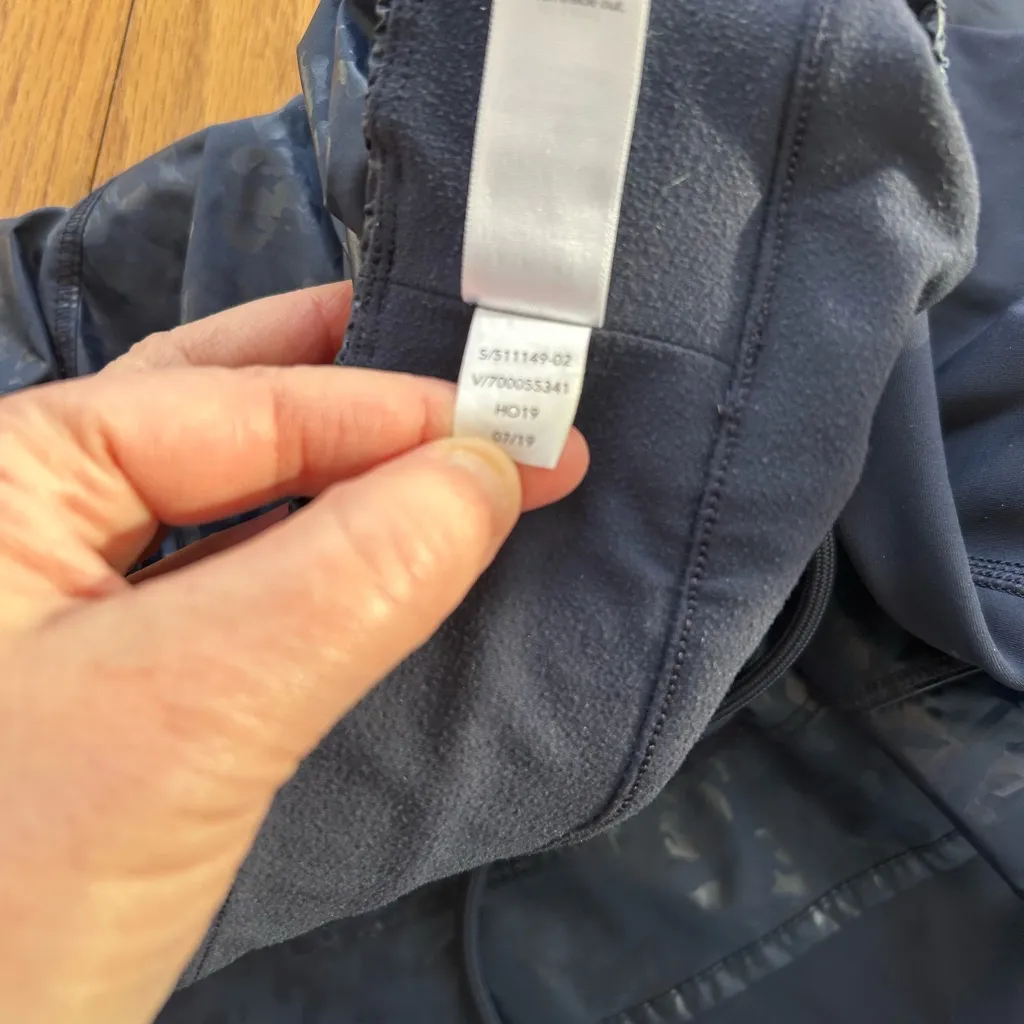 Athleta Rainier 2 In 1 Tight Women’s Black Camo Plush SuperSonic Pocket Size XLT - Image 6