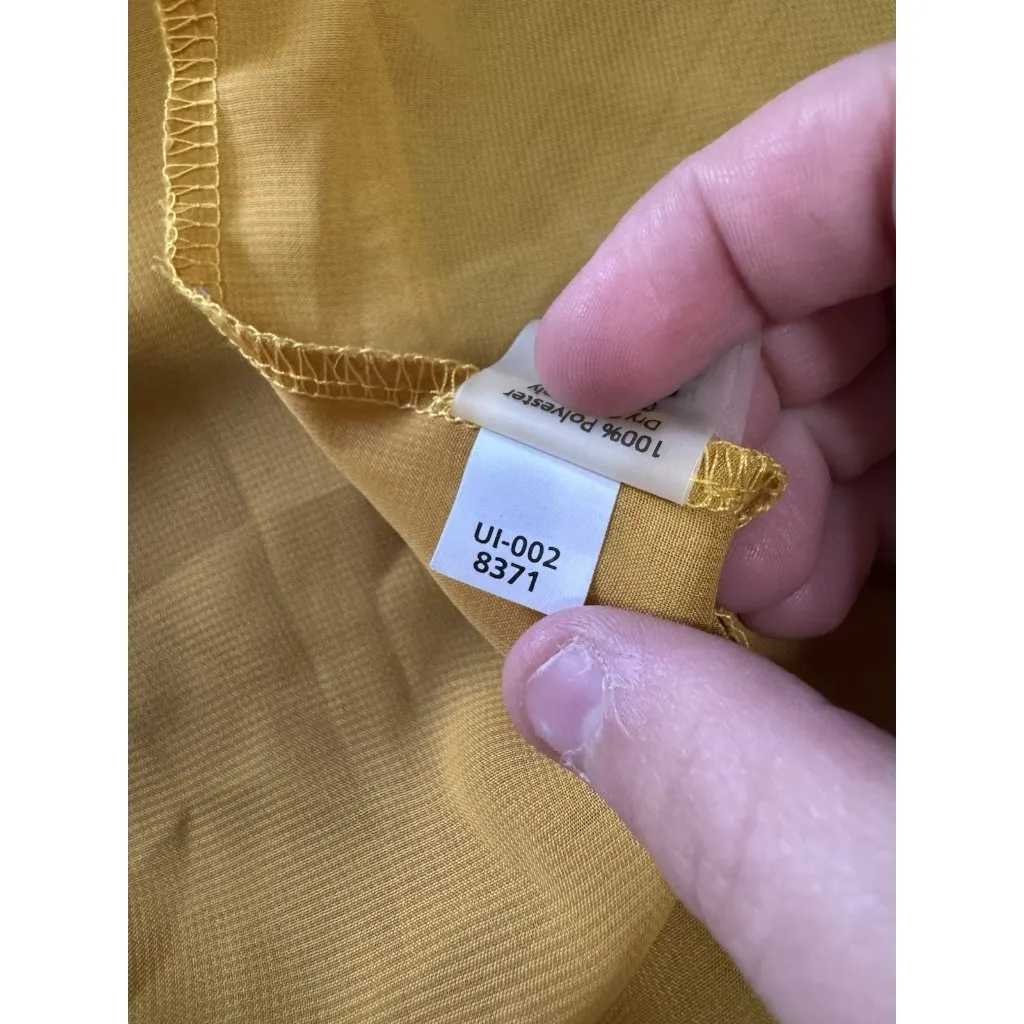 Lularoe Mustard Yellow Kimono Sz Medium Sheer Artsy‎ Duster Vacation Lightweight - Image 9