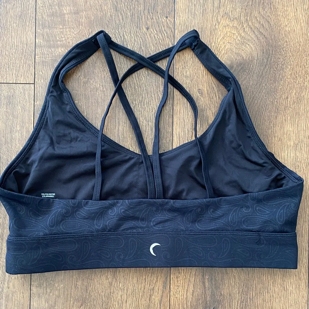 Zyia Active Light n Tight Sports Bra XXL Paisley Criss Cross Back (No Pads) - Image 2