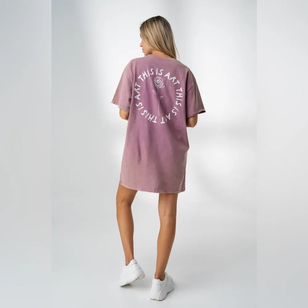 VITALITY The Riley Tee Dress Purple - Image 5