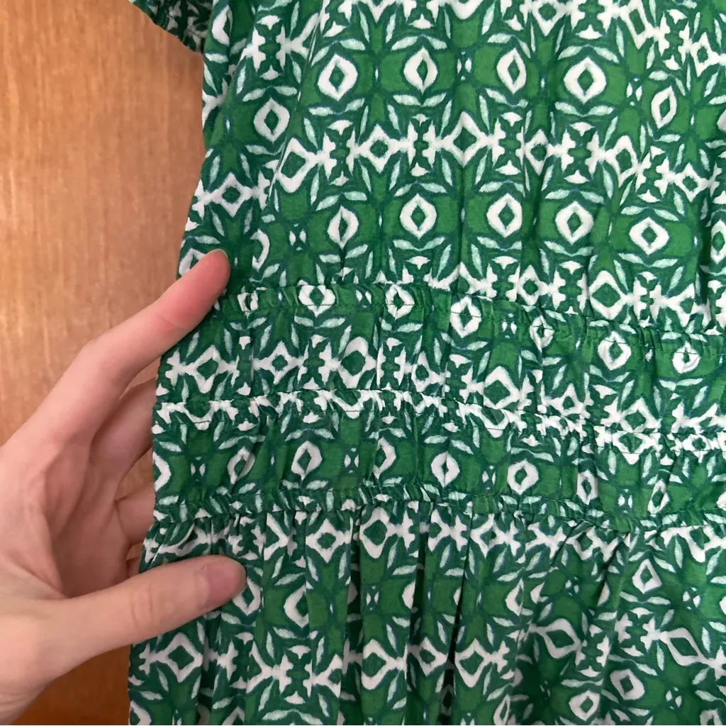 Anthropologie The Somerset Maxi Dress Kelly Green Printed Size Large - Image 5