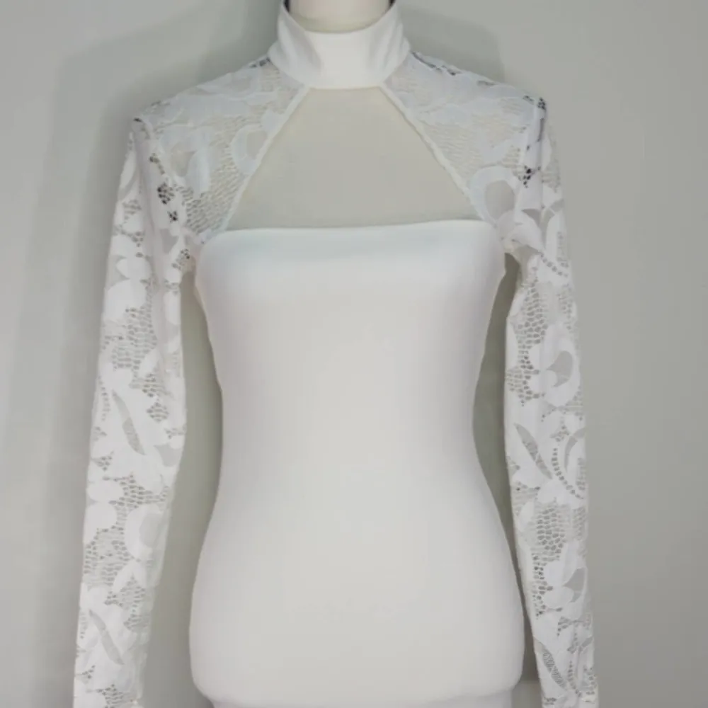 Nookie Lady Lace Long Sleeve Midi Dress in‎ White | NWT|  SMALL - Image 4