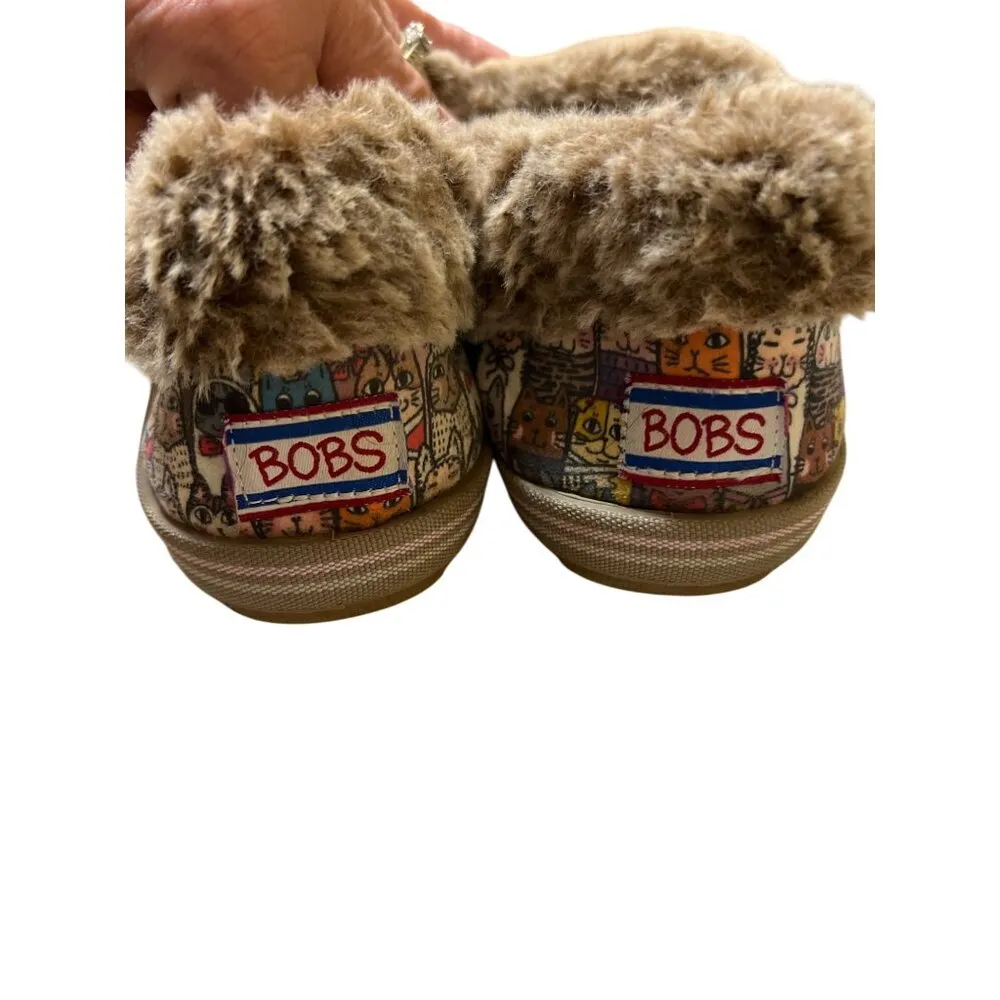 Bobs Skechers Faux Fur-Lined Chic Cat Shoes Too Cozy Slip On SN 33347 Size 8 - Image 4