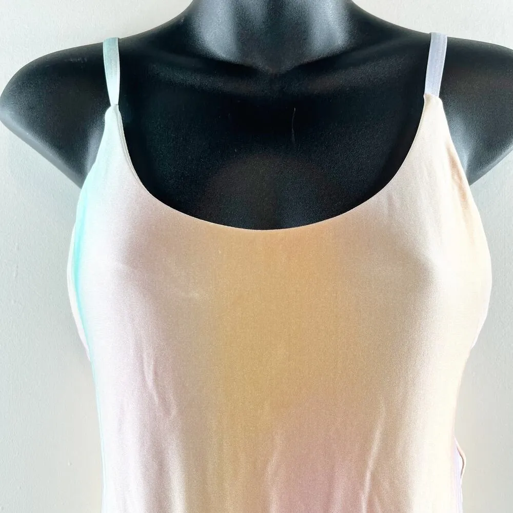 PQ Swim Golden Hour Scoop Low Back Ombre One Piece Swimsuit Pink Medium - Image 6