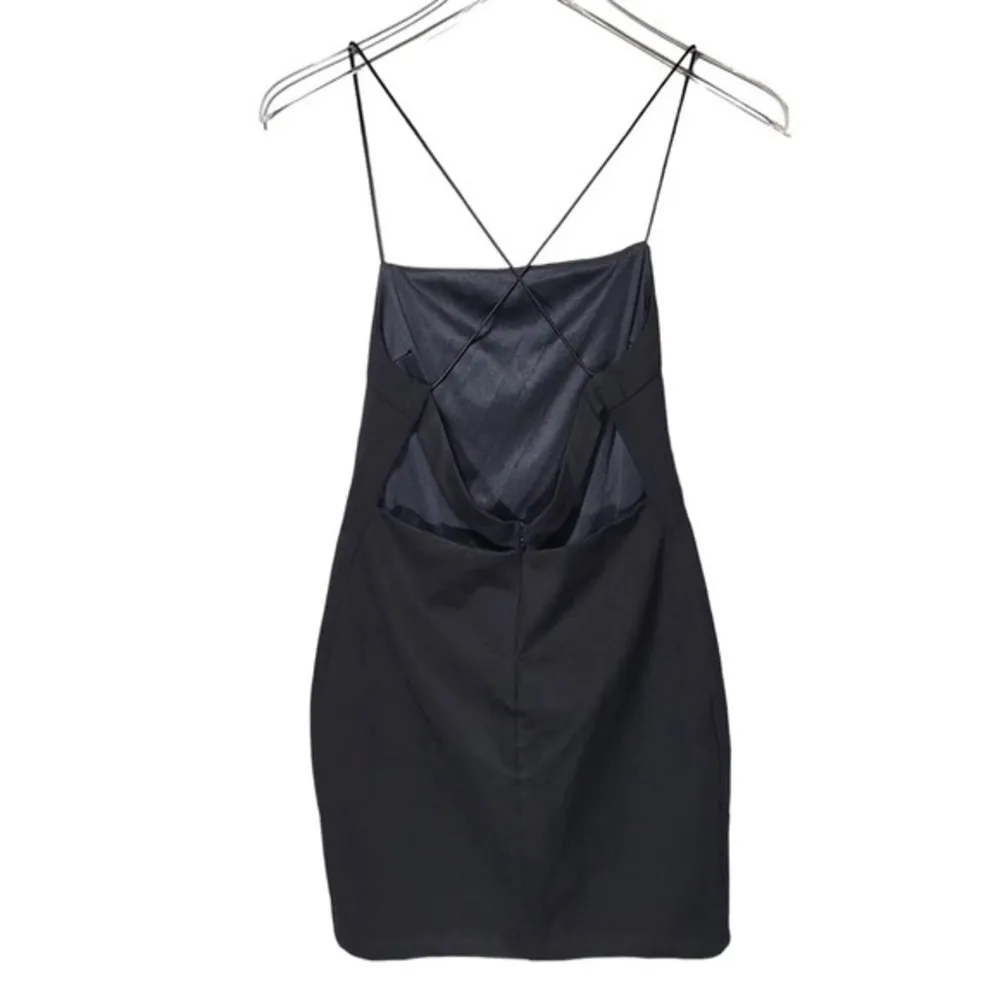 NWT Tiger Mist Clarity Open Back Dainty Straps Mini Dress in Black - Image 6