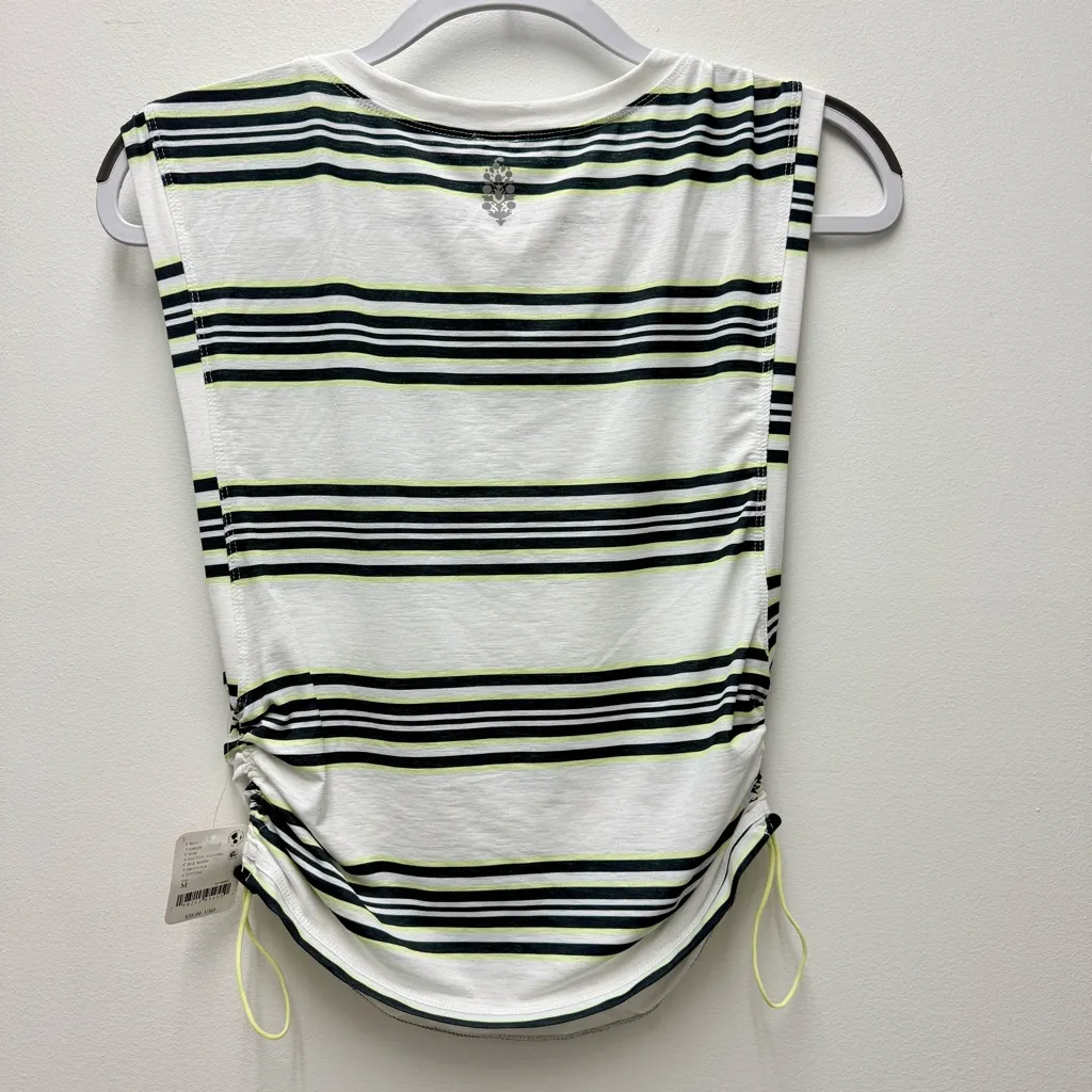 NWT Free People FP Movement Sport Mode Print Muscle Top, Black Combo | Medium - Image 5