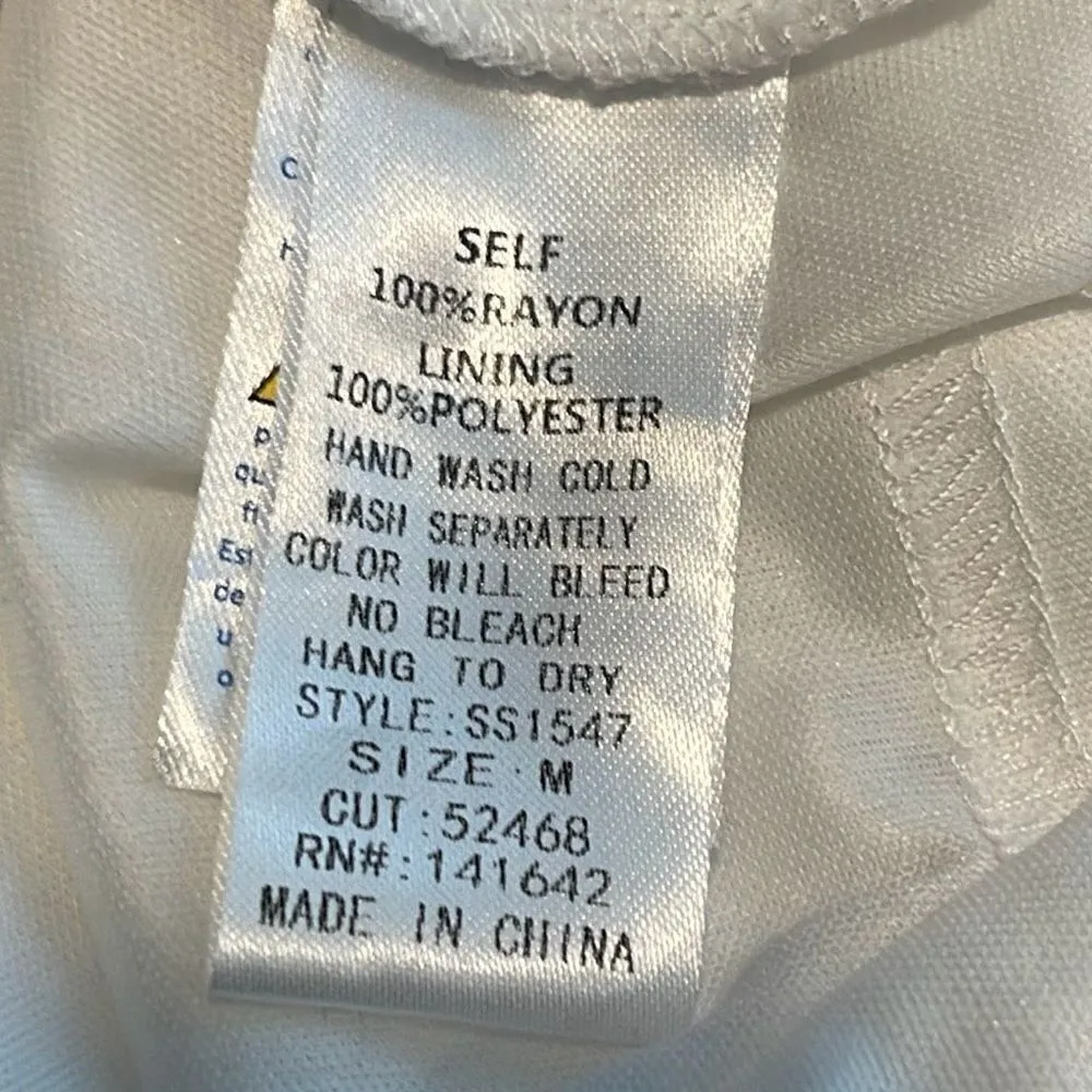 She + Sky Womens‎ Striped Adjustable Strap Tiered Maxi Dress White Coral Medium - Image 9