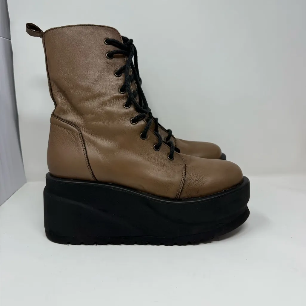 Free People Nella Platform Lace Up Boot Size US 9 - Image 6