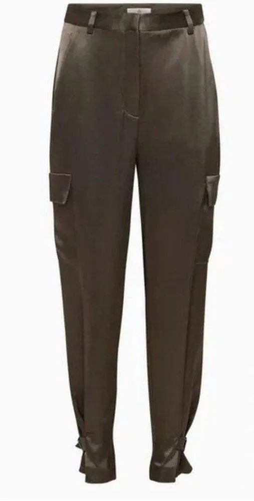 Aritzia Babaton Refined Satin Cargo Pant - Image 5