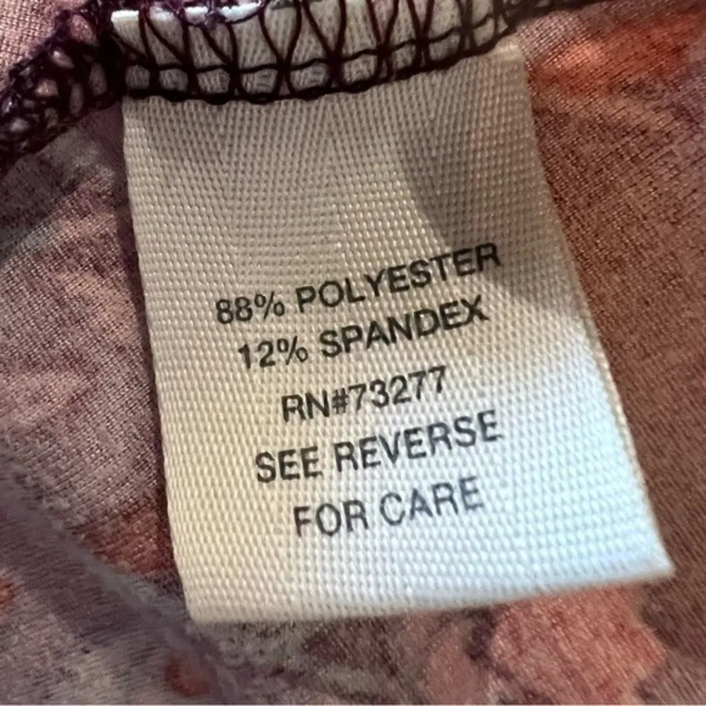 plum floral cold shoulder swing dress size medium - Image 6