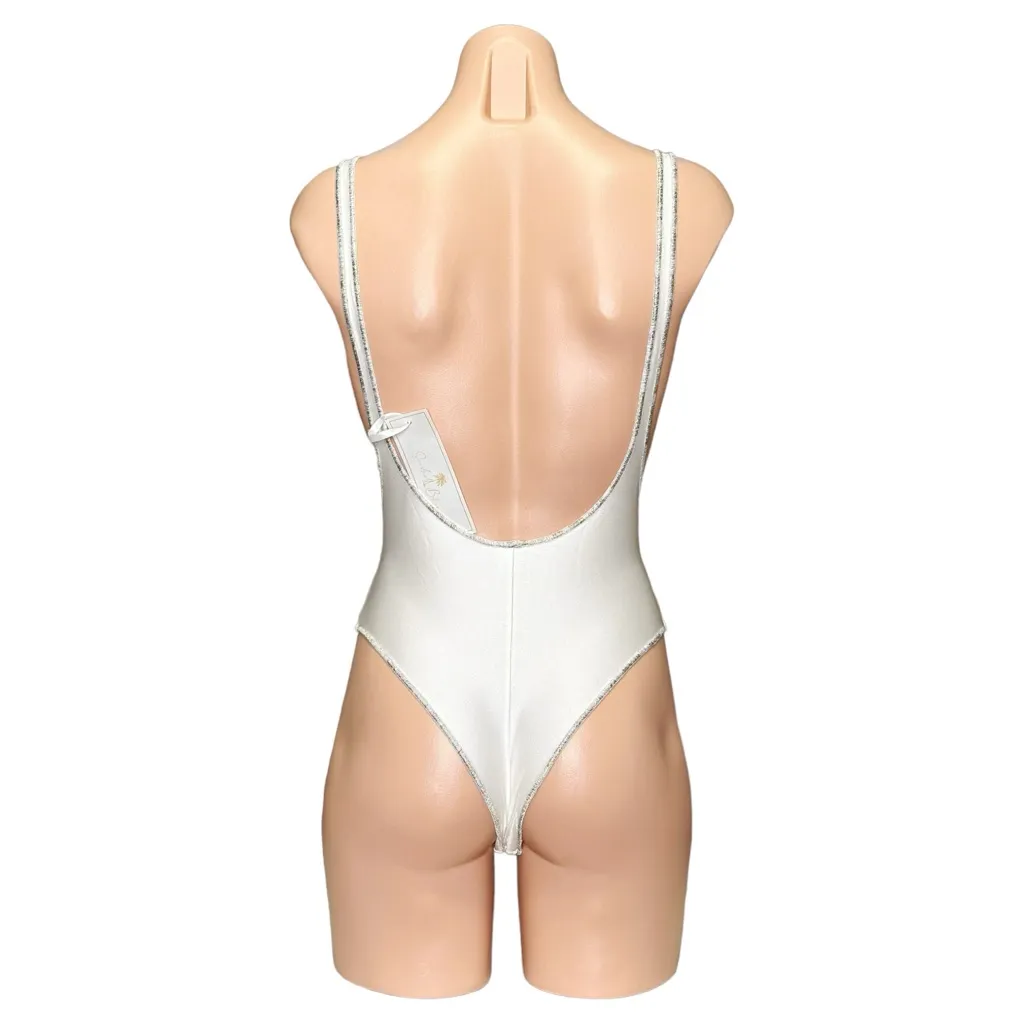 SEASHELL ITALIA Carol One Piece Swimsuit, White, Small White - Image 5