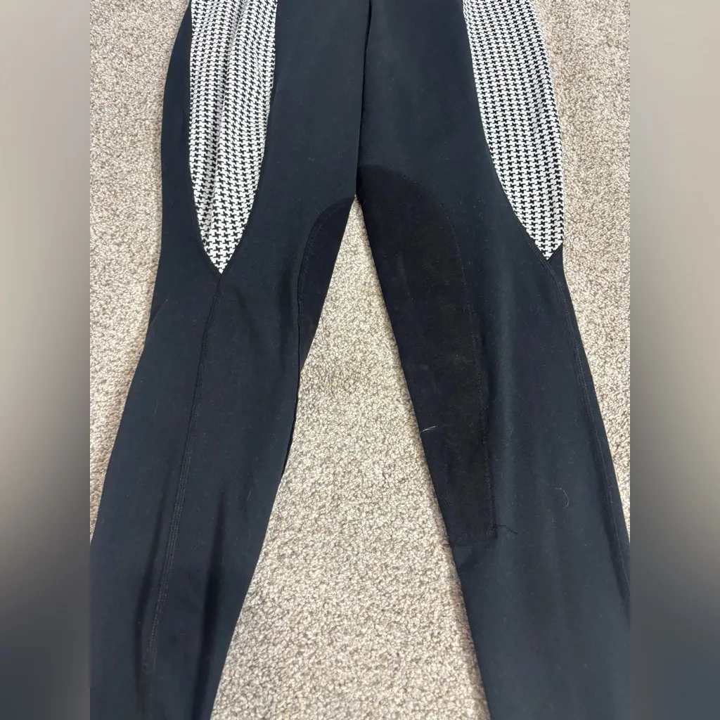 Kerrits Leggings Pants Equestrian Jodhpur Suede Patch Pull On Breeches XS - Image 3