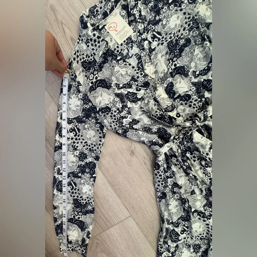 ANTHROPOLOGIE Black and White Patterned Dress 🖤🤍 - Image 7