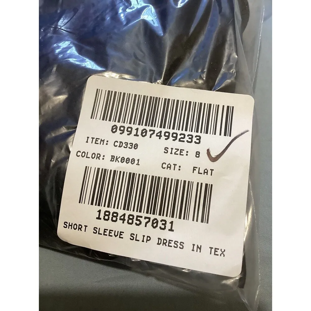 J. Crew NWOT Short Sleeve Slip Mini Dress Textured Satin Black Sz 8 - Image 9