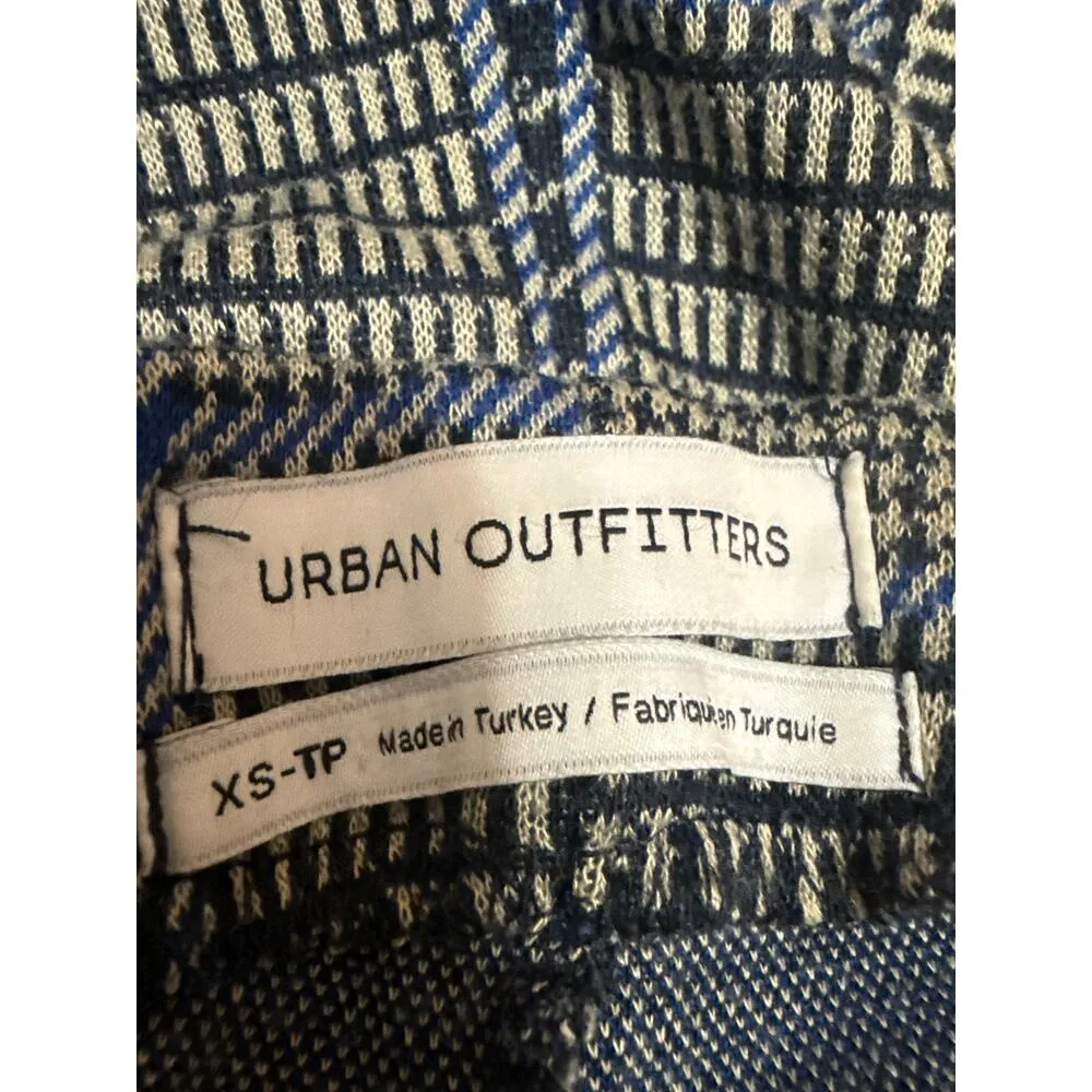 Urban Outfitters Black Houndstooth Plaid Mid Rise Bootcut Trousers Pants Size XS - Image 4