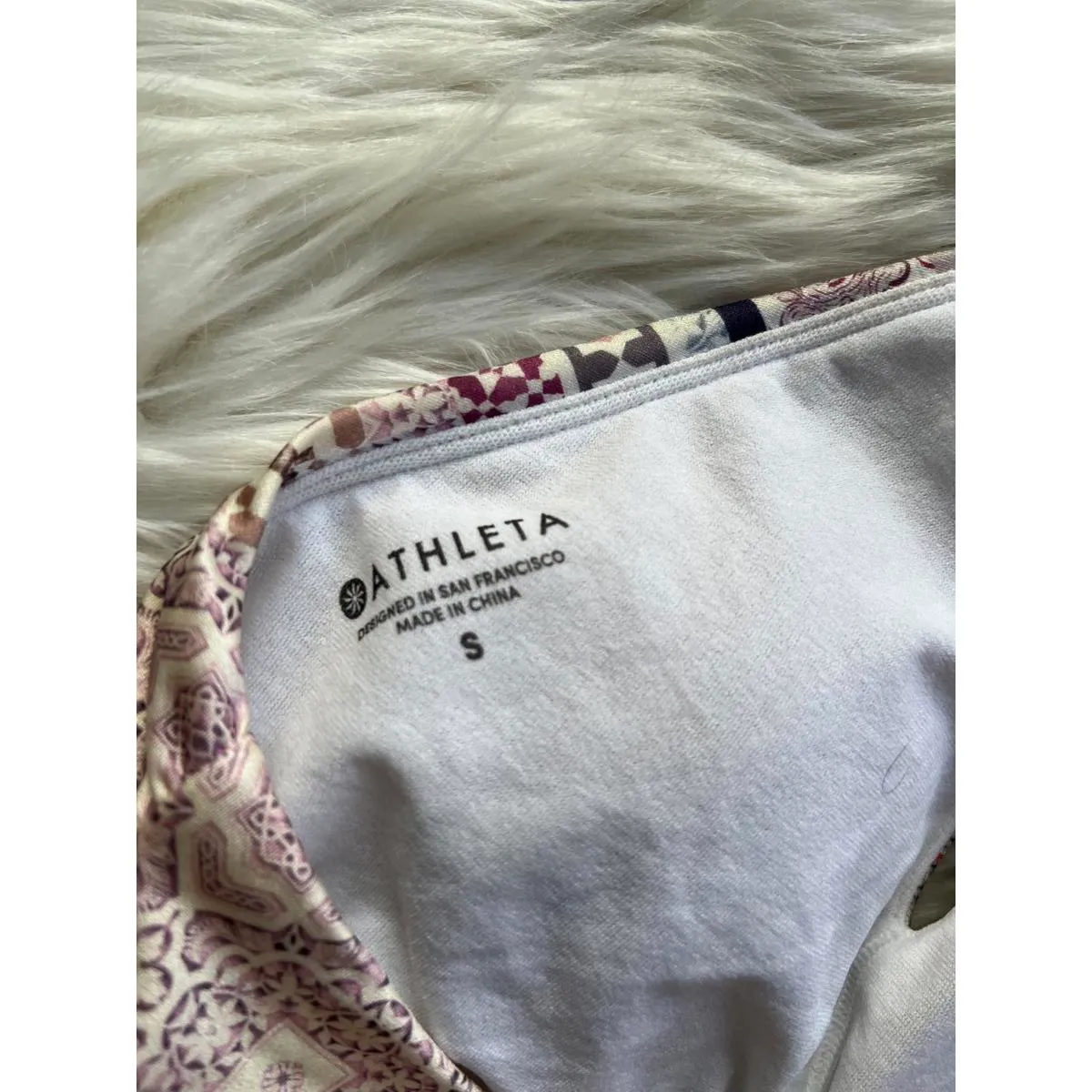 Athleta  Printed Halter Bikini Set Size Small - Image 4